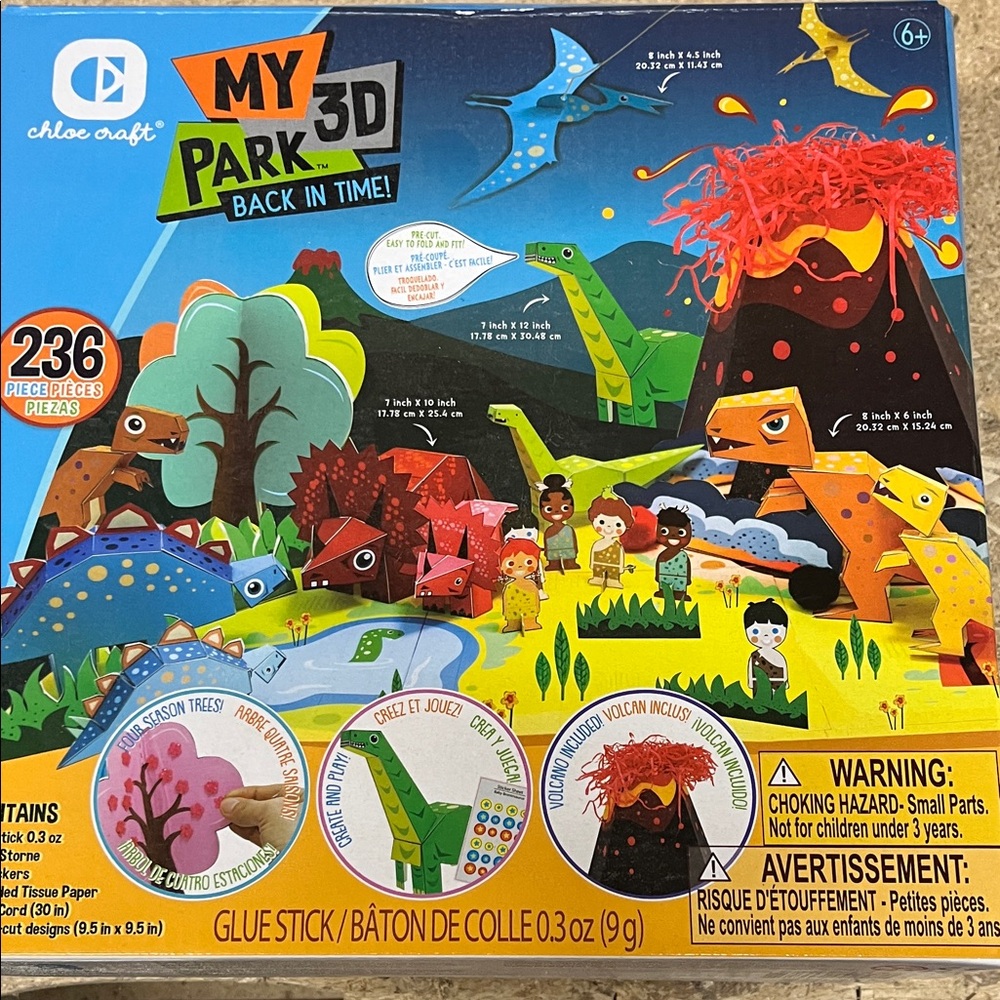 3D Dinosaur Adventure Puzzle Set - Colorful